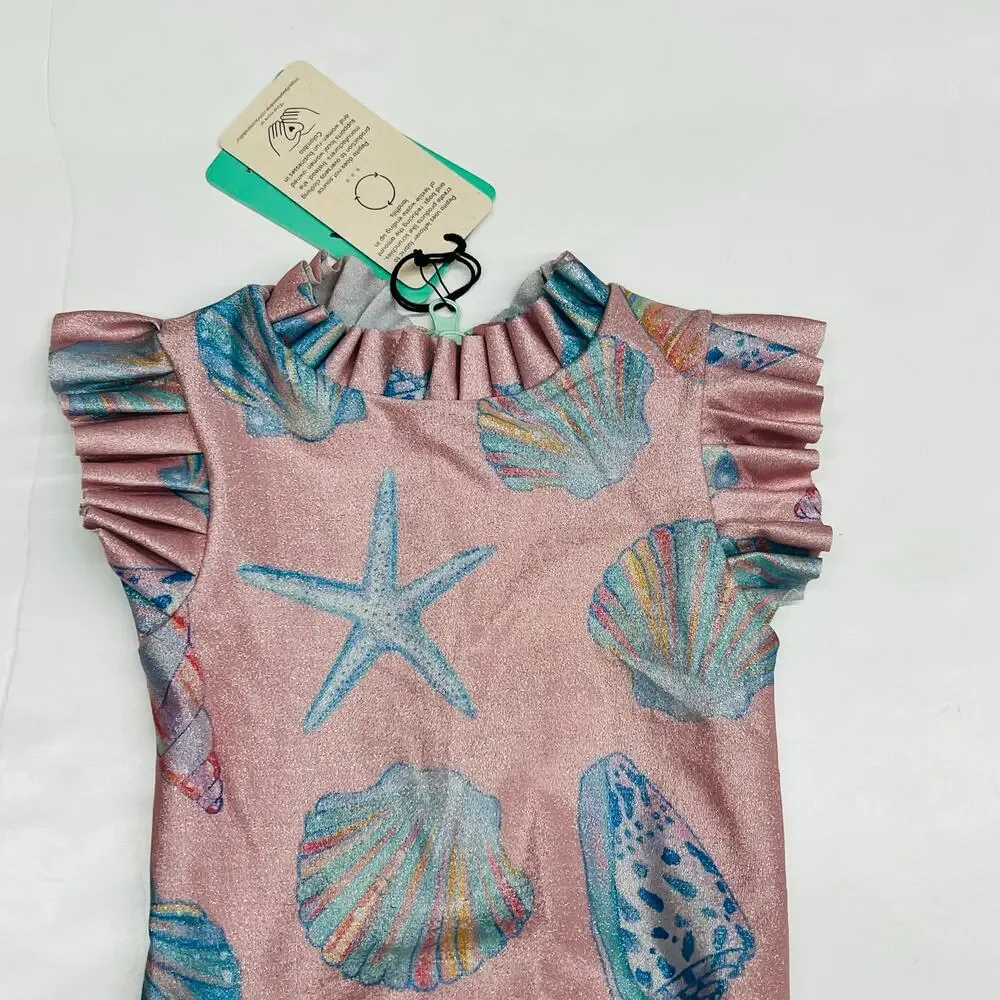 NWT Pepita & Me Size 12-18M Shimmery Beach Swimsuit